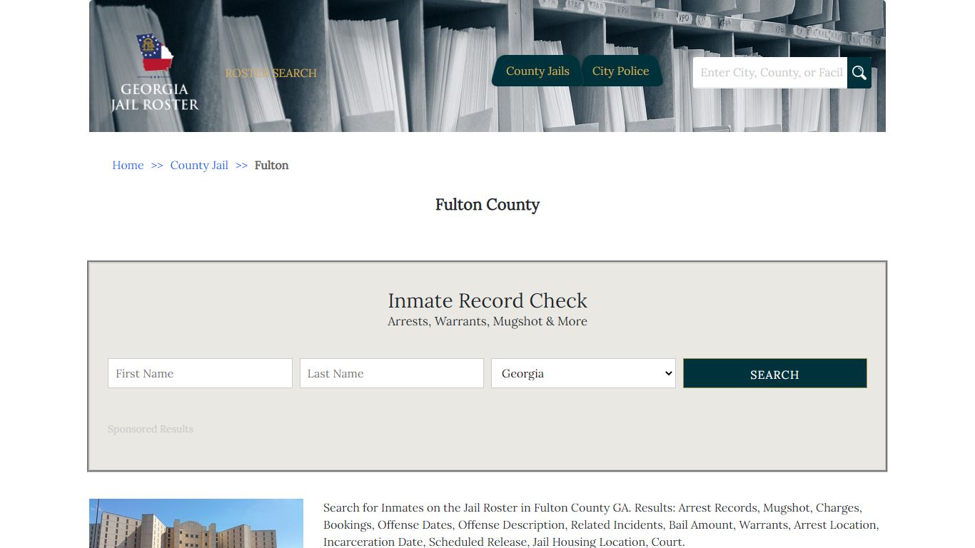 Fulton County | Georgia Jail Inmate Search