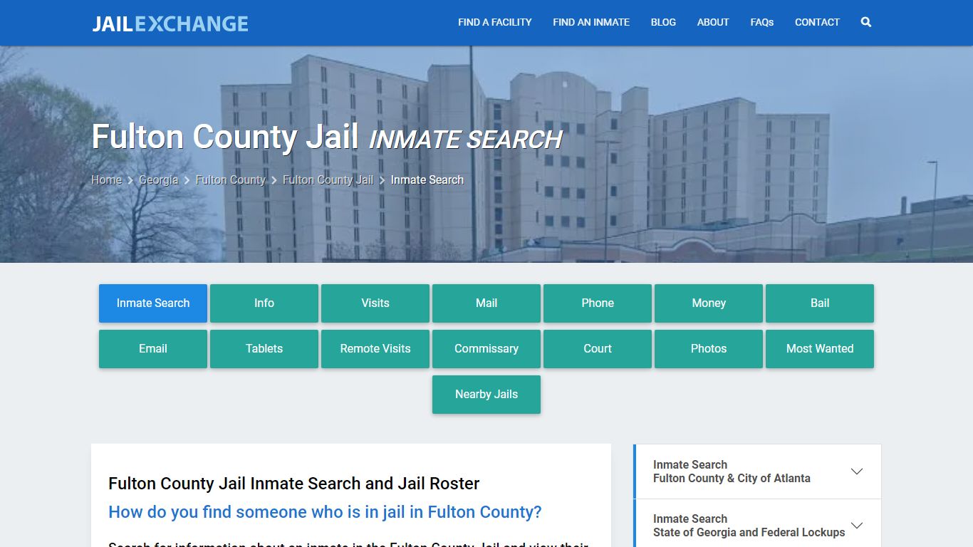 Inmate Search: Roster & Mugshots - Fulton County Jail, GA